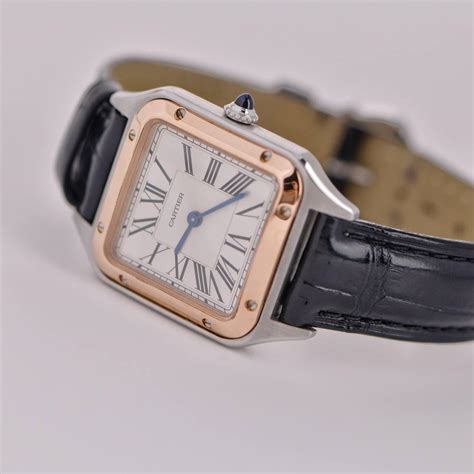 cartier santos dumont small on wrist|cartier santos size chart.